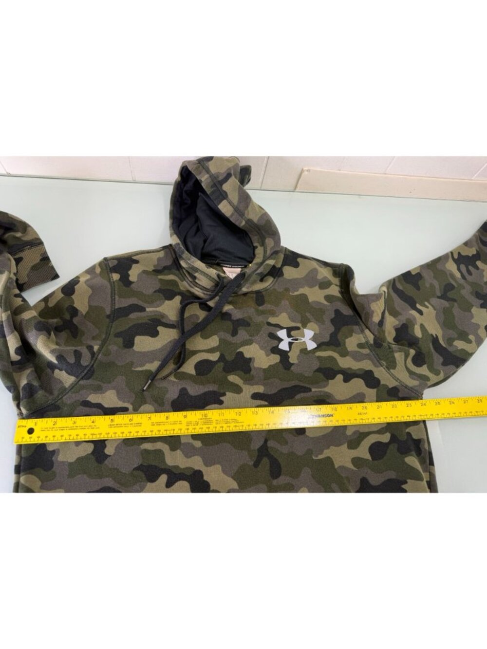 Under Armour Hoodie Sweatshirt Pullover Mens M Fleece Camouflage Military Camo - Picture 4 of 8